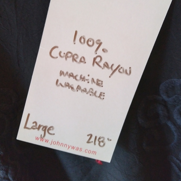 Johnny Was Cupra Rayon Floral Embroidered Dress - Picture 2 of 5